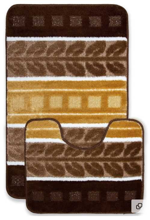 Набор ковриков для ванной Classic №77 Материал: Полипропилен
Размеры:   60*100 и 50*60
Страна:     Турция