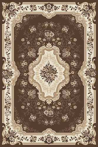 Прямоугольный ковер VALENCIA DELUXE D317 BROWN Российский ковер ВАЛЕНСИЯ ДЕЛЮКС фабрики Меринос D317 BROWN Цена указана за 1 квадратный метр