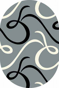 Овальный ковер SUNRISE V803 GRAY