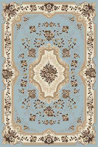 Прямоугольный ковер VALENCIA DELUXE D317 L.BLUE-BROWN Российский ковер ВАЛЕНСИЯ ДЕЛЮКС фабрики Меринос D317 L.BLUE-BROWN Цена указана за 1 квадратный метр