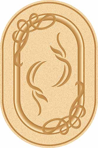 Овальный ковер KAMEA carving A704 CREAM Российский ковер Камея Карвинг фабрики Меринос A704 CREAM Цена указана за 1 квадратный метр