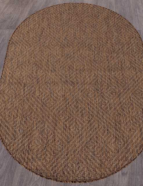 Ковёр VEGAS-S115-BROWN-OVAL Российский Ковёр Циновка Вегас.Цена указана за 1 кв/метр.