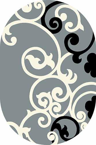 Овальный ковер VISION DELUXE carving V805 GRAY Российский ковер ВИЖН ДЕЛЮКС фабрики Меринос V805 GRAY Цена указана за 1 квадратный метр