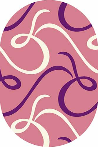 Овальный ковер SUNRISE V803 PINK Российский ковер САНРАЙЗ фабрики Меринос V803 PINK Цена указана за 1 квадратный метр