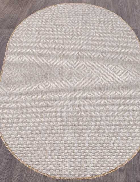 Ковёр VEGAS-S115-CREAM-OVAL Российский Ковёр Циновка Вегас.Цена указана за 1 кв/метр.