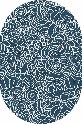 Овальный ковер SILVER D240 BLUE Российский ковер СИЛЬВЕР фабрики Меринос D240 BLUE Цена указана за 1 квадратный метр