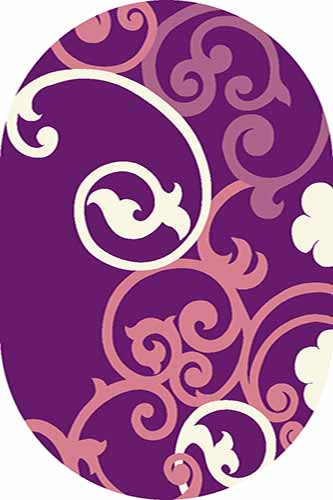 Овальный ковер VISION DELUXE carving V805 VIOLET Российский ковер ВИЖН ДЕЛЮКС фабрики Меринос V805 VIOLET Цена указана за 1 квадратный метр