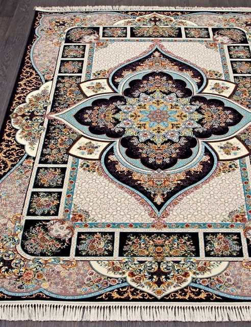 Иранский ковер SHIRAZ-4039-NAVY-BLUE-STAN Персидские ковры SHIRAZ Цена указана за кв. метр