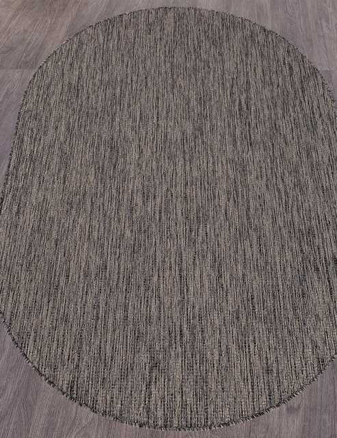 Ковёр VEGAS-S115-DARK-GRAY-OVAL Российский Ковёр Циновка Вегас.Цена указана за 1 кв/метр.