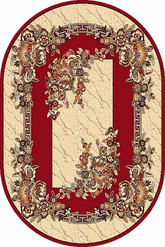Овальный ковер LAGUNA ROZA RED Российский ковер ЛАГУНА фабрики Меринос ROZA RED Цена указана за 1 квадратный метр