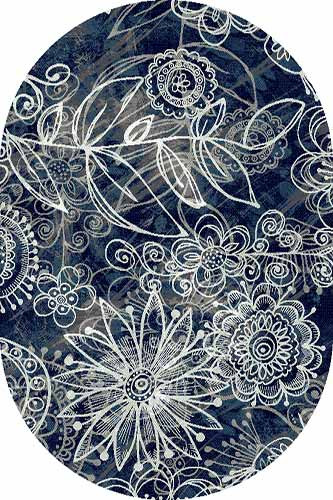 Овальный ковер SILVER D354 BLUE Российский ковер СИЛЬВЕР фабрики Меринос D354 BLUE Цена указана за 1 квадратный метр