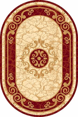 Овальный ковер KAMEA carving D045 RED Российский ковер Камея Карвинг фабрики Меринос D045 RED Цена указана за 1 квадратный метр
