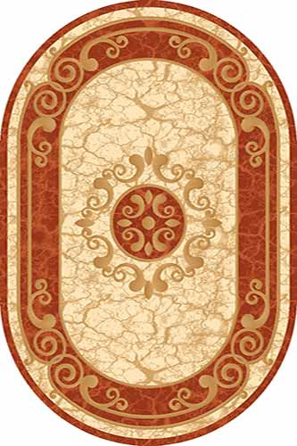 Овальный ковер KAMEA carving D045 TERRA Российский ковер Камея Карвинг фабрики Меринос D045 TERRA Цена указана за 1 квадратный метр