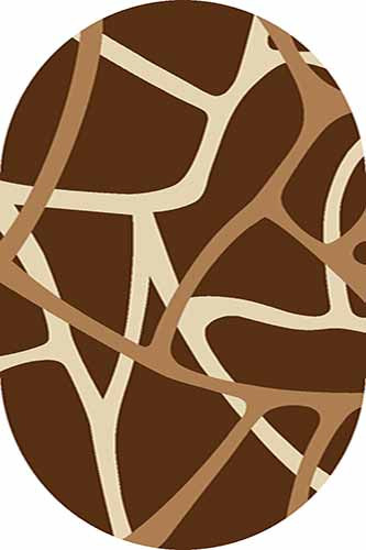 Овальный ковер VISION DELUXE carving V808 BROWN Российский ковер ВИЖН ДЕЛЮКС фабрики Меринос V808 BROWN Цена указана за 1 квадратный метр