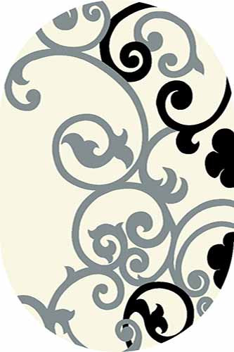 Овальный ковер SUNRISE V805 BONE-BLACK Российский ковер САНРАЙЗ фабрики Меринос V805 BONE-BLACK Цена указана за 1 квадратный метр