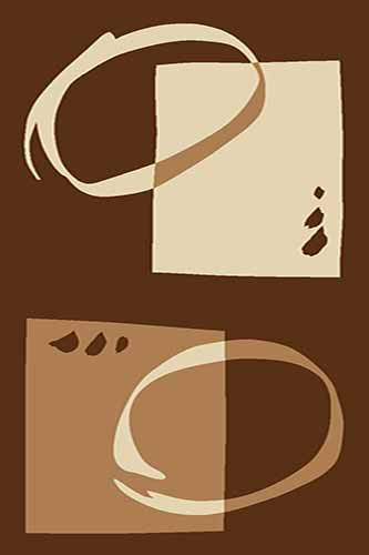 Прямоугольный ковер VISION DELUXE carving V823 BROWN Российский ковер ВИЖН ДЕЛЮКС фабрики Меринос V823 BROWN Цена указана за 1 квадратный метр