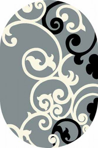 Овальный ковер SUNRISE V805 GRAY