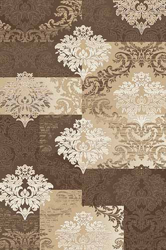 Прямоугольный ковер VALENCIA DELUXE D331 BROWN Российский ковер ВАЛЕНСИЯ ДЕЛЮКС фабрики Меринос D331 BROWN Цена указана за 1 квадратный метр