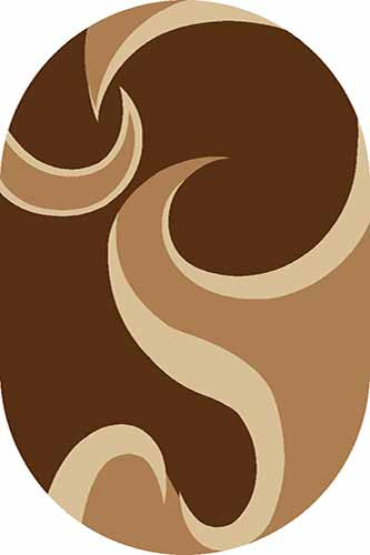 Овальный ковер SUNRISE V116 BROWN Российский ковер САНРАЙЗ фабрики Меринос V116 BROWN Цена указана за 1 квадратный метр