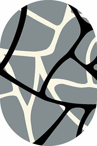 Овальный ковер SUNRISE V808 GRAY Российский ковер САНРАЙЗ фабрики Меринос V808 GRAY Цена указана за 1 квадратный метр