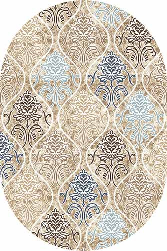Овальный ковер VALENCIA DELUXE D310 CREAM-BROWN Российский ковер ВАЛЕНСИЯ ДЕЛЮКС фабрики Меринос D310 CREAM-BROWN Цена указана за 1 квадратный метр