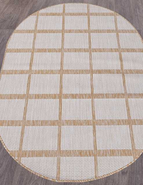Ковёр VEGAS-S004-CREAM-OVAL Российский Ковёр Циновка Вегас.Цена указана за 1 кв/метр.